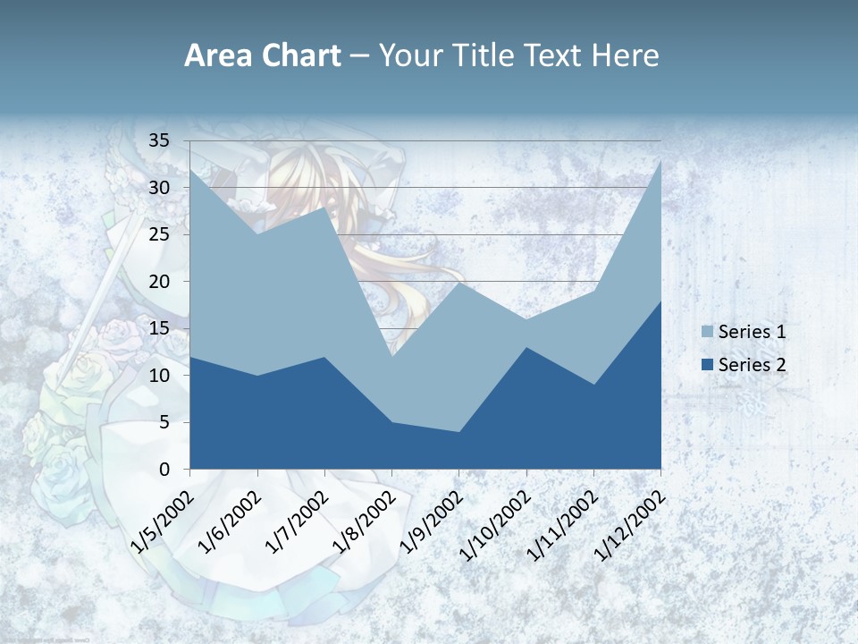 A Anime Character With A Sword In Her Hand PowerPoint Template