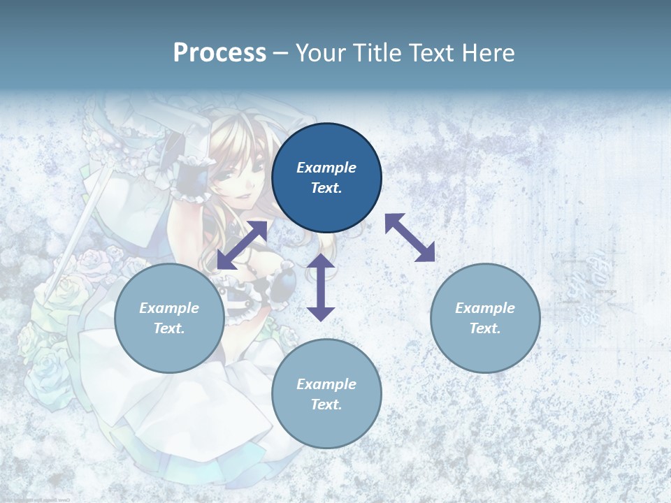 A Anime Character With A Sword In Her Hand PowerPoint Template