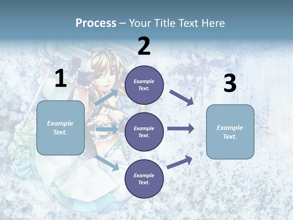 A Anime Character With A Sword In Her Hand PowerPoint Template