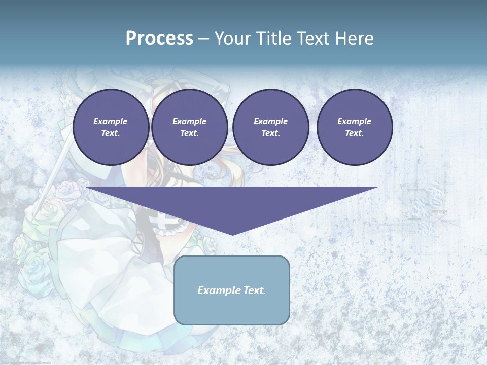 A Anime Character With A Sword In Her Hand PowerPoint Template