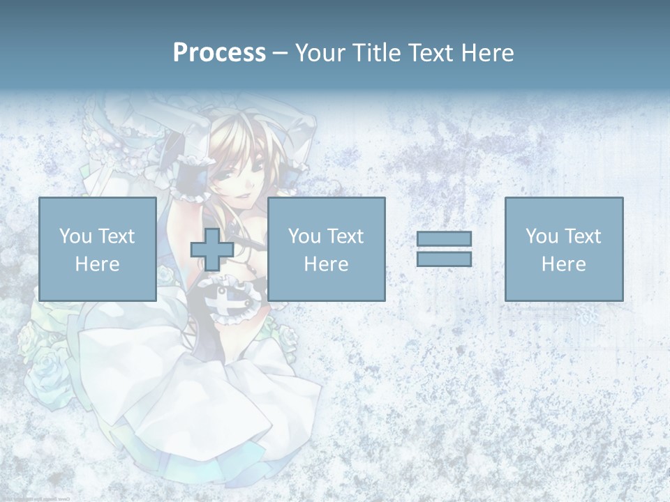 A Anime Character With A Sword In Her Hand PowerPoint Template