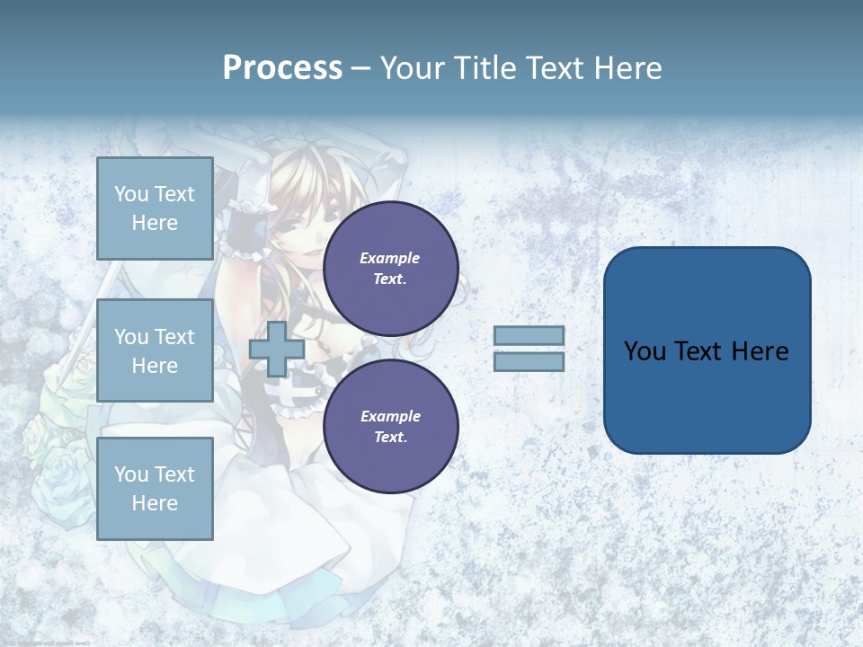 A Anime Character With A Sword In Her Hand PowerPoint Template