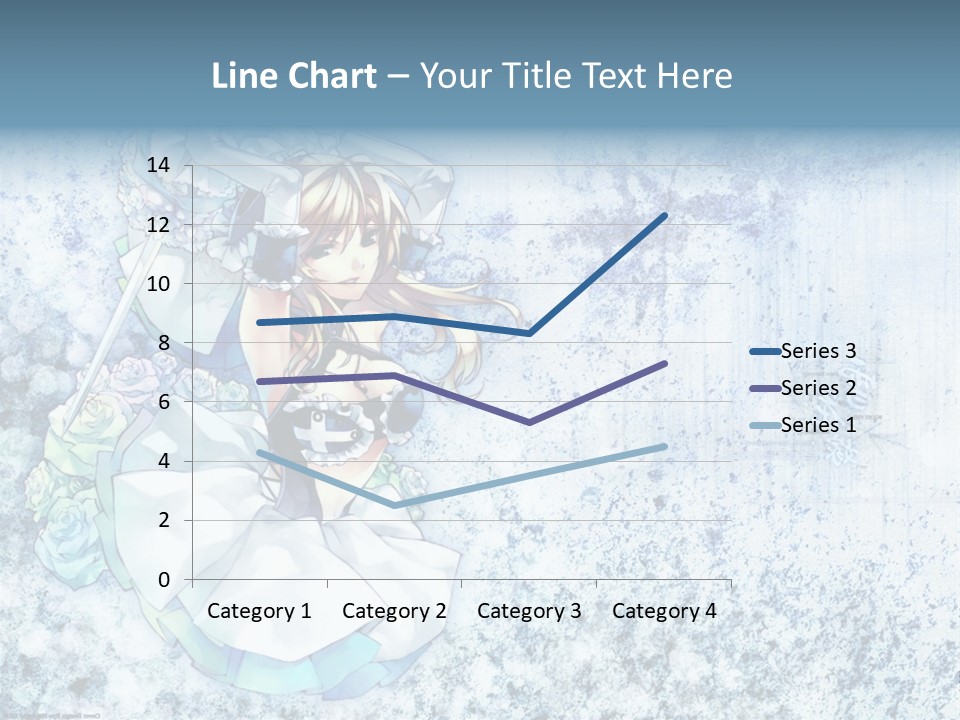 A Anime Character With A Sword In Her Hand PowerPoint Template