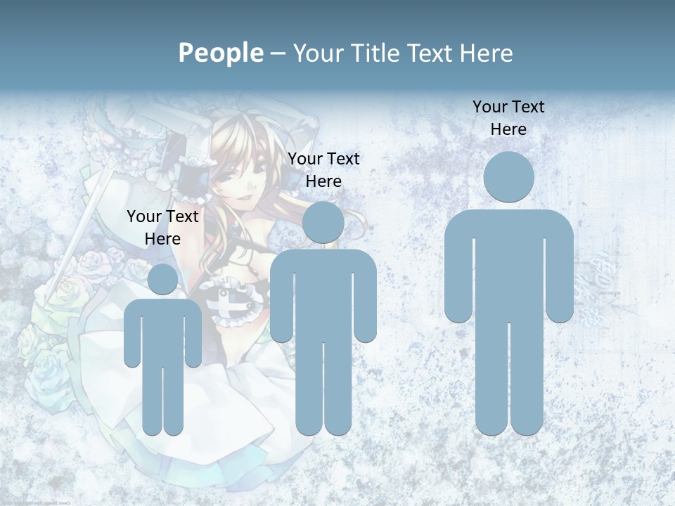 A Anime Character With A Sword In Her Hand PowerPoint Template