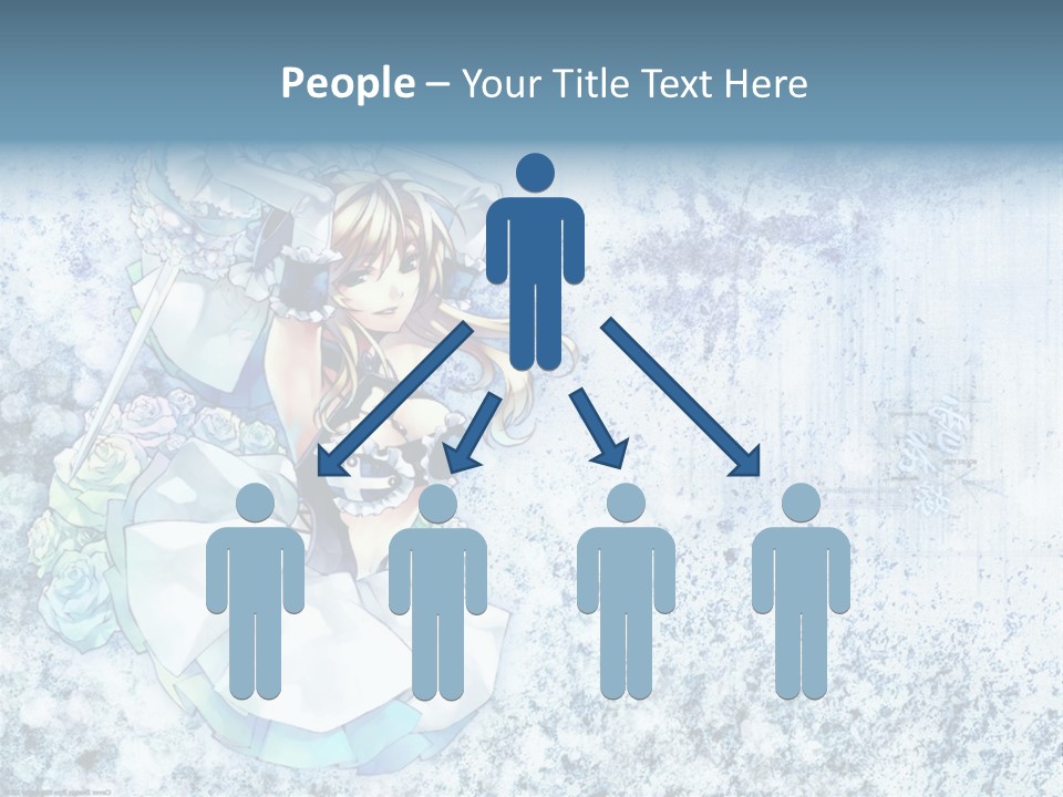 A Anime Character With A Sword In Her Hand PowerPoint Template