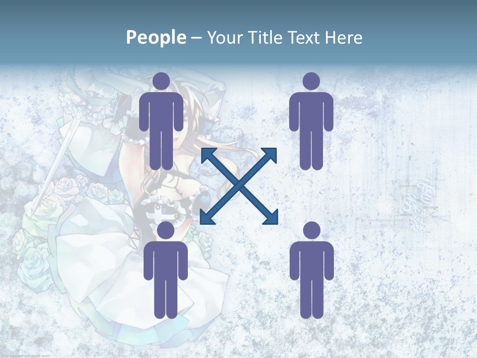 A Anime Character With A Sword In Her Hand PowerPoint Template