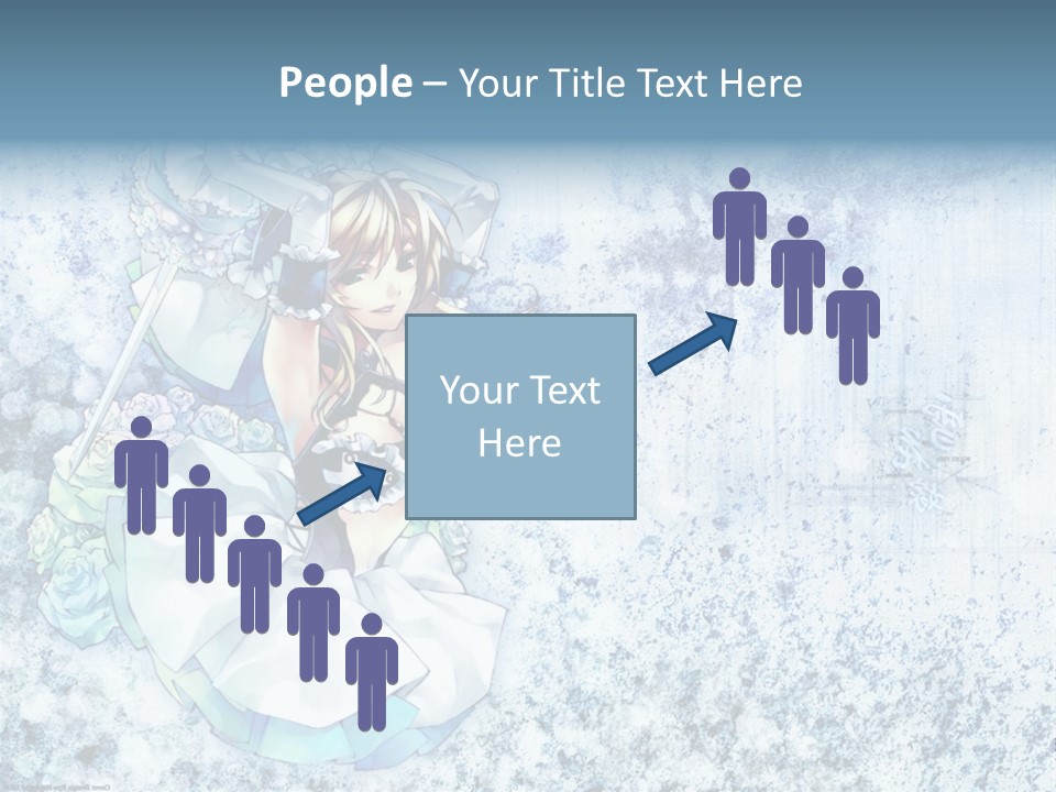 A Anime Character With A Sword In Her Hand PowerPoint Template