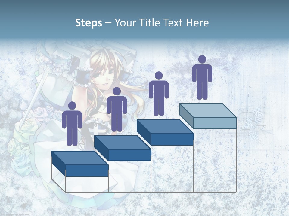 A Anime Character With A Sword In Her Hand PowerPoint Template