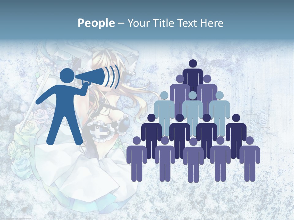 A Anime Character With A Sword In Her Hand PowerPoint Template
