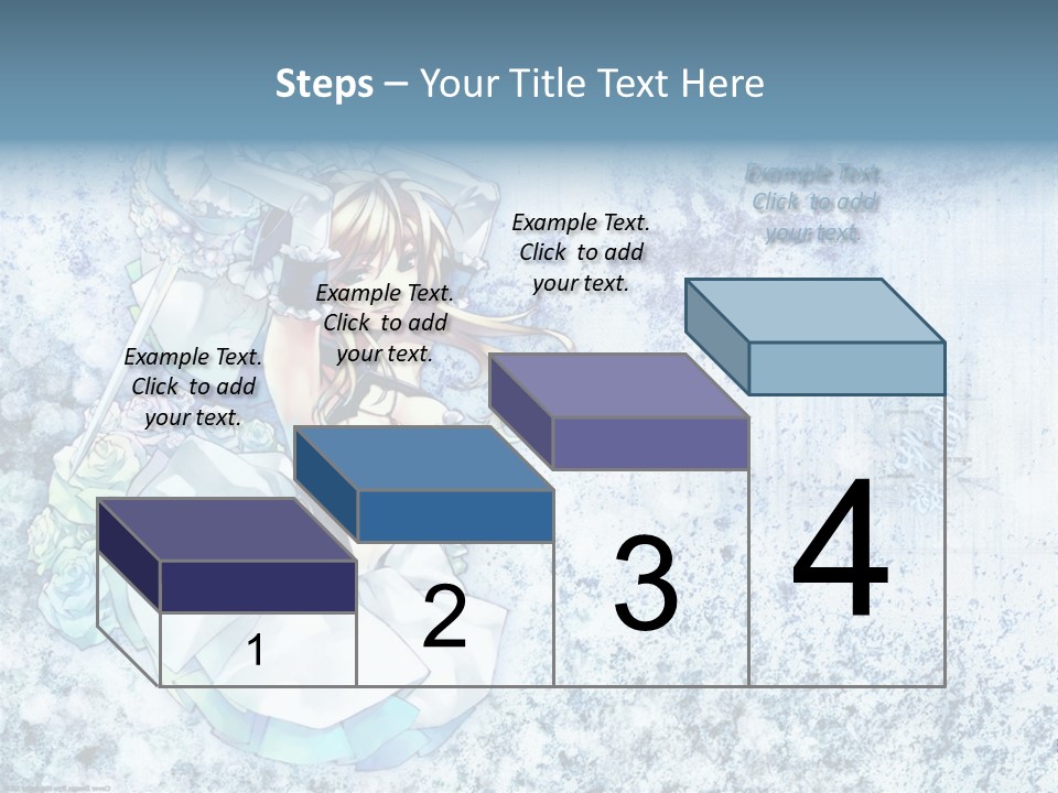 A Anime Character With A Sword In Her Hand PowerPoint Template