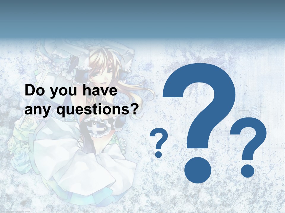 A Anime Character With A Sword In Her Hand PowerPoint Template