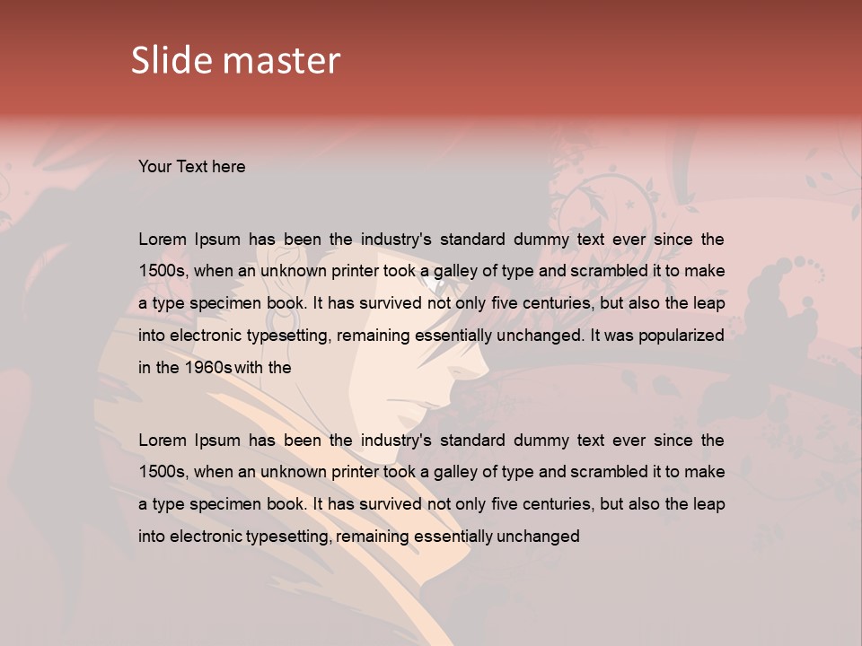 A Man With Red Hair And A Black Hat PowerPoint Template