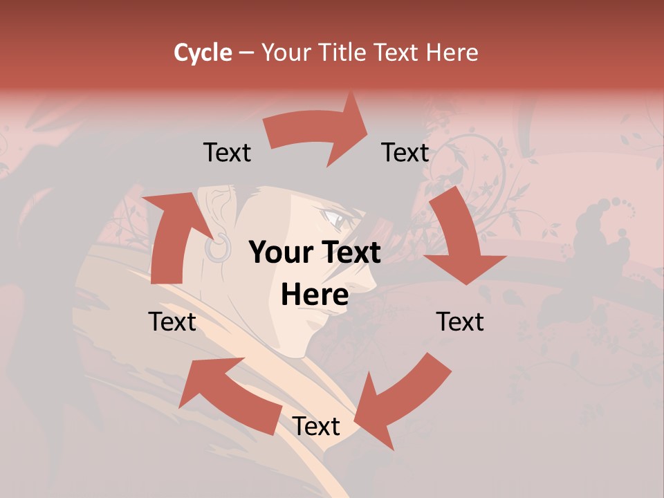 A Man With Red Hair And A Black Hat PowerPoint Template