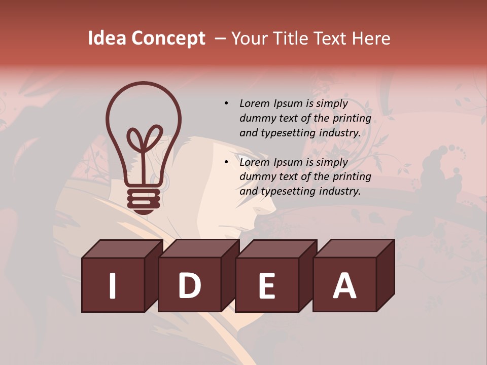 A Man With Red Hair And A Black Hat PowerPoint Template