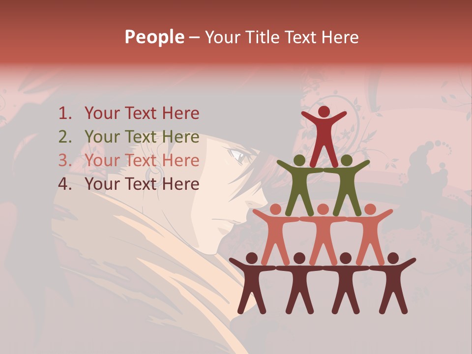 A Man With Red Hair And A Black Hat PowerPoint Template