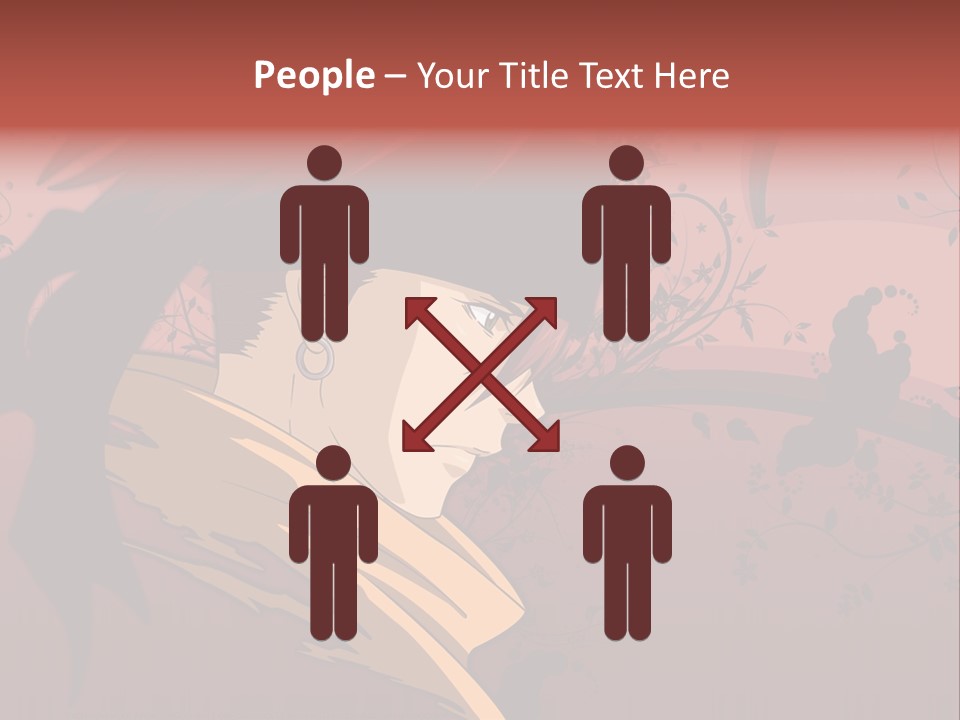 A Man With Red Hair And A Black Hat PowerPoint Template