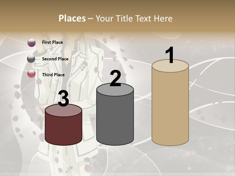 A Man In A White Suit Holding A Rose PowerPoint Template