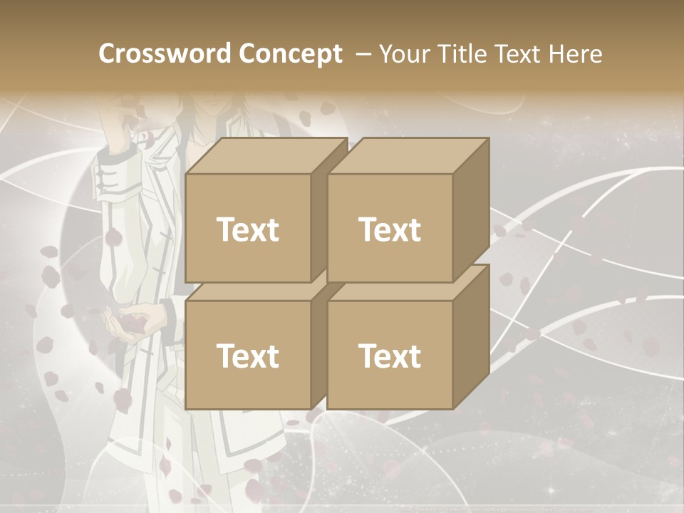 A Man In A White Suit Holding A Rose PowerPoint Template