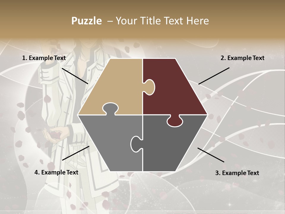 A Man In A White Suit Holding A Rose PowerPoint Template