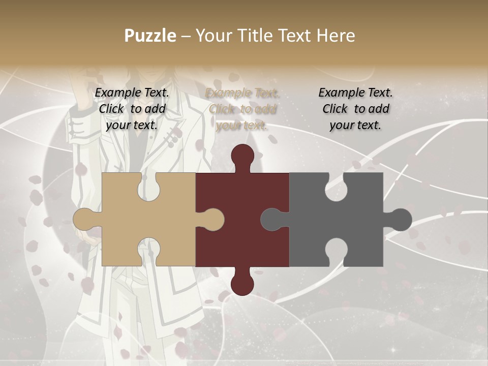 A Man In A White Suit Holding A Rose PowerPoint Template