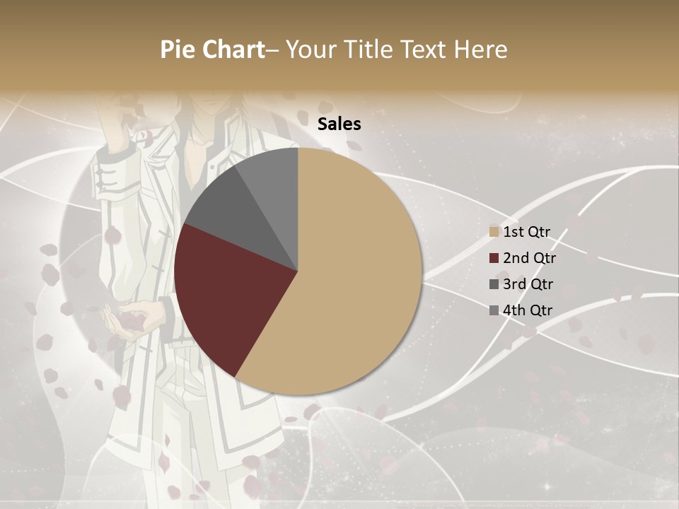 A Man In A White Suit Holding A Rose PowerPoint Template