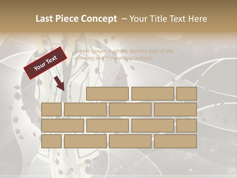 A Man In A White Suit Holding A Rose PowerPoint Template