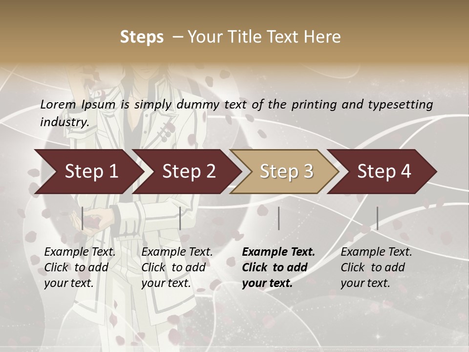 A Man In A White Suit Holding A Rose PowerPoint Template