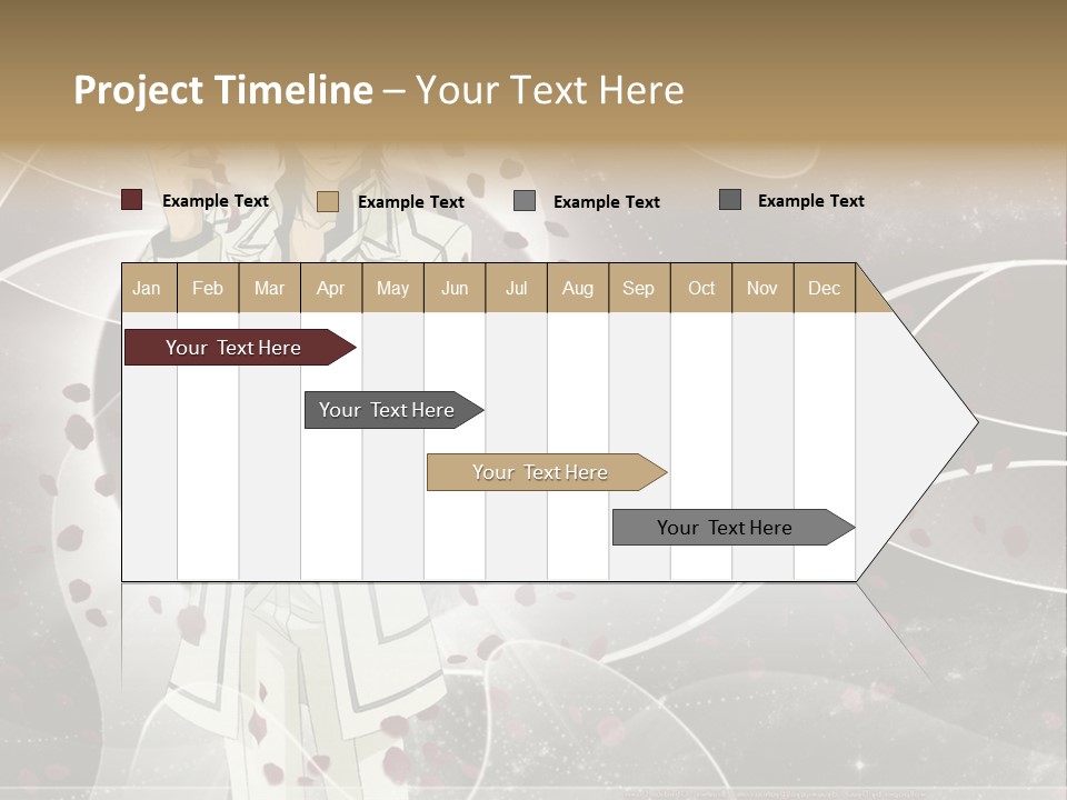 A Man In A White Suit Holding A Rose PowerPoint Template