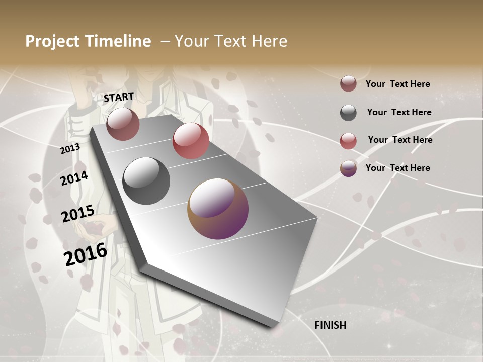 A Man In A White Suit Holding A Rose PowerPoint Template