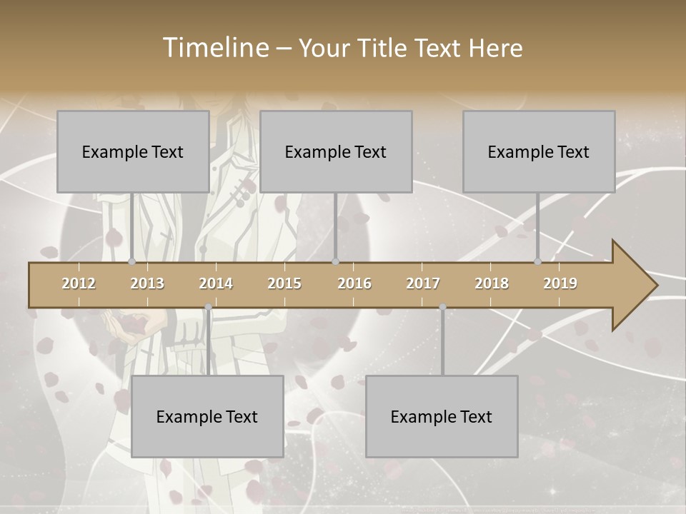 A Man In A White Suit Holding A Rose PowerPoint Template