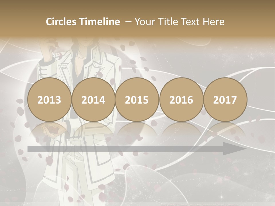 A Man In A White Suit Holding A Rose PowerPoint Template