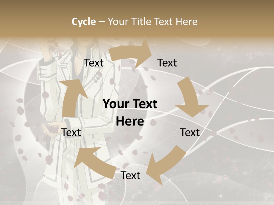 A Man In A White Suit Holding A Rose PowerPoint Template