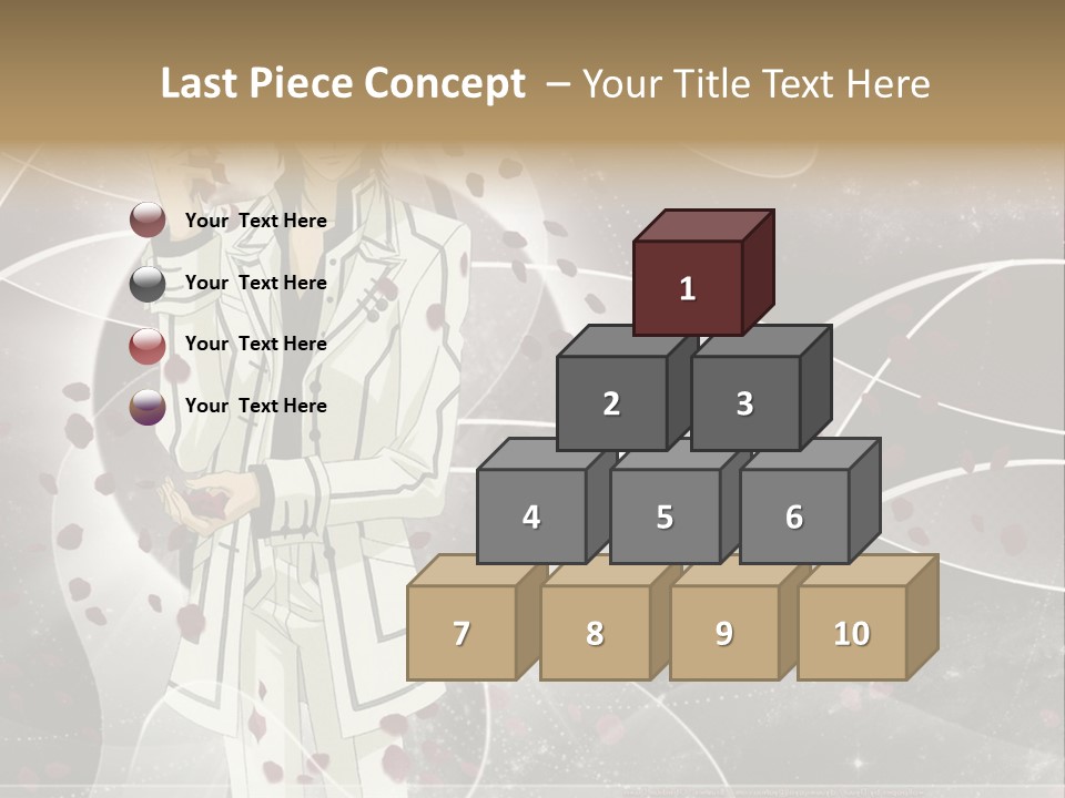 A Man In A White Suit Holding A Rose PowerPoint Template