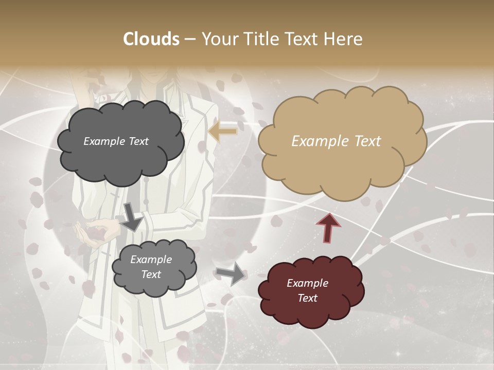 A Man In A White Suit Holding A Rose PowerPoint Template