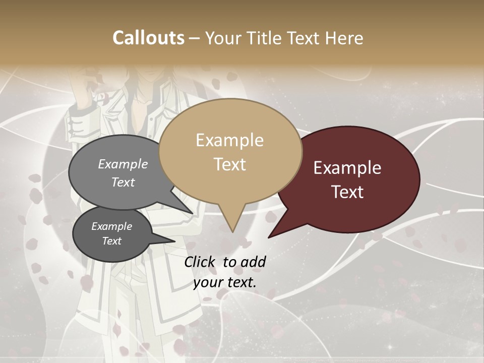 A Man In A White Suit Holding A Rose PowerPoint Template