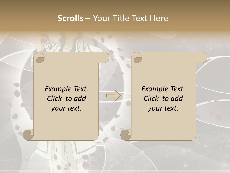 A Man In A White Suit Holding A Rose PowerPoint Template