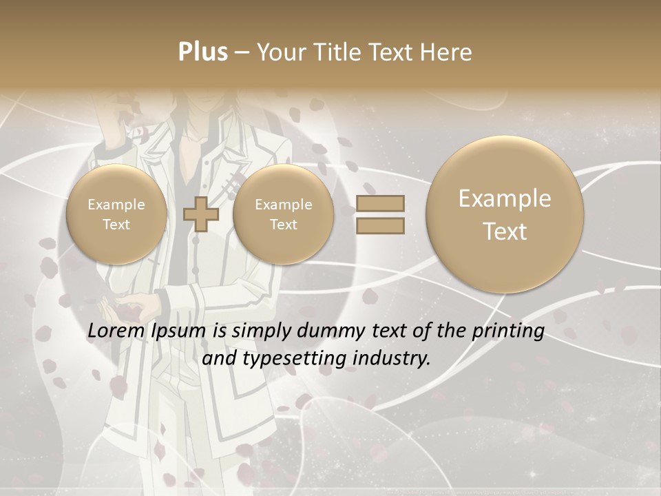 A Man In A White Suit Holding A Rose PowerPoint Template