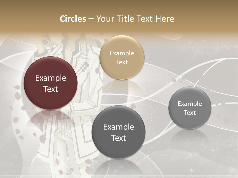 A Man In A White Suit Holding A Rose PowerPoint Template