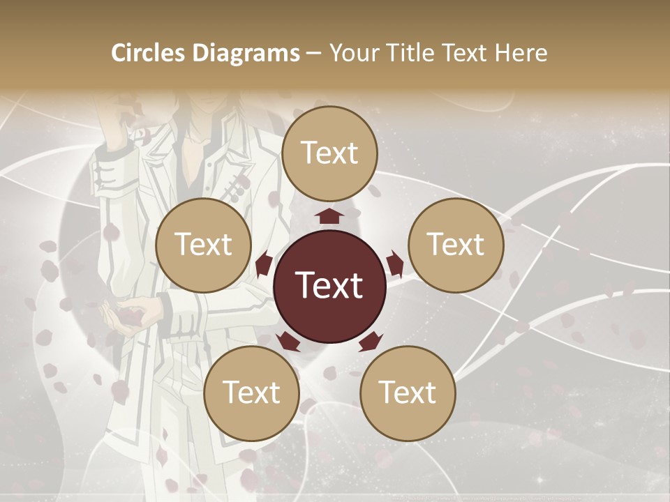 A Man In A White Suit Holding A Rose PowerPoint Template