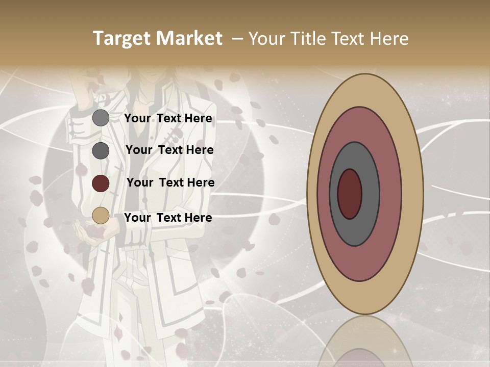 A Man In A White Suit Holding A Rose PowerPoint Template