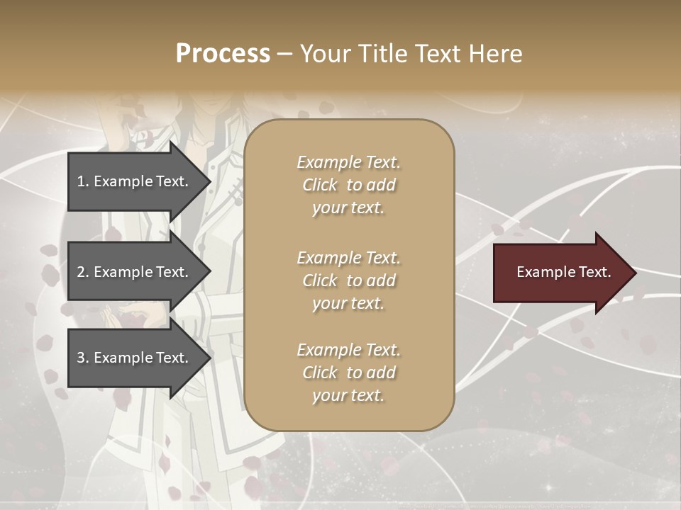 A Man In A White Suit Holding A Rose PowerPoint Template