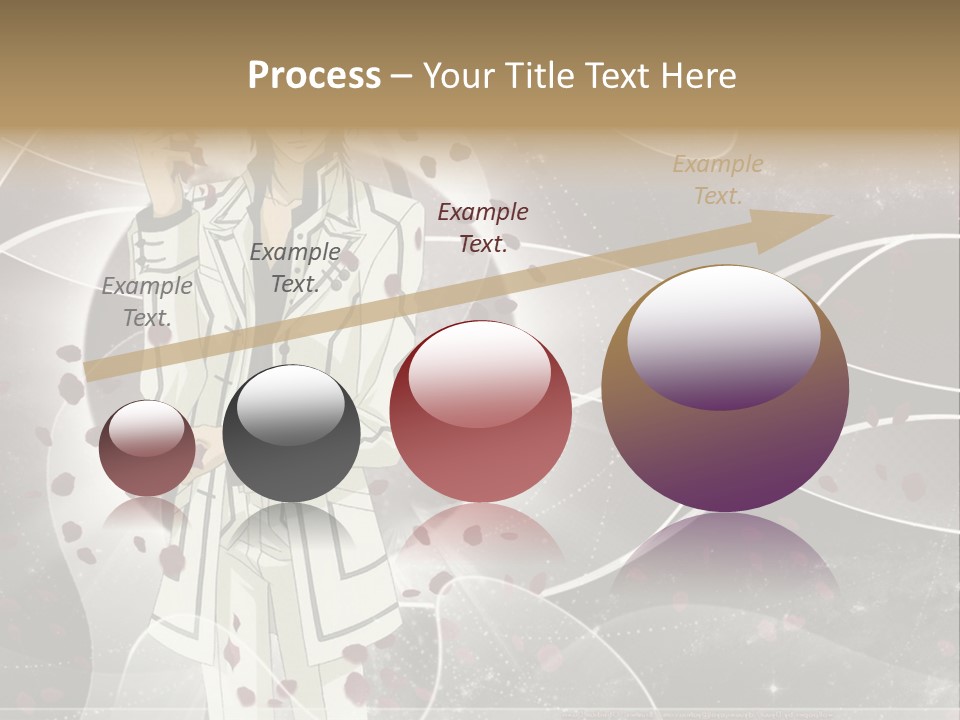 A Man In A White Suit Holding A Rose PowerPoint Template