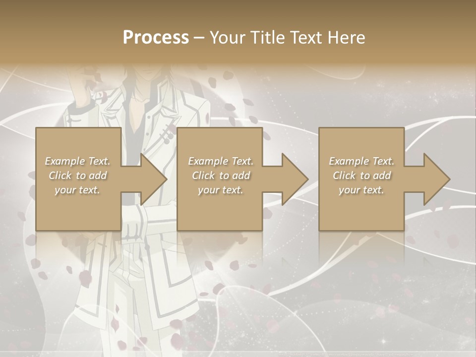 A Man In A White Suit Holding A Rose PowerPoint Template