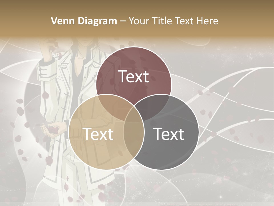 A Man In A White Suit Holding A Rose PowerPoint Template