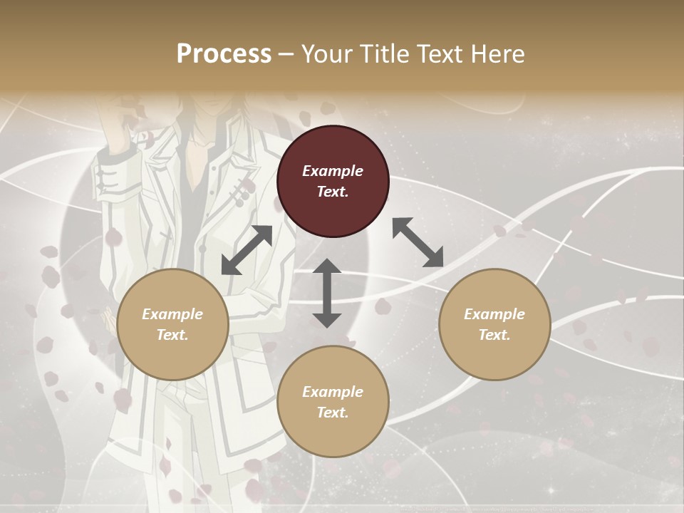 A Man In A White Suit Holding A Rose PowerPoint Template
