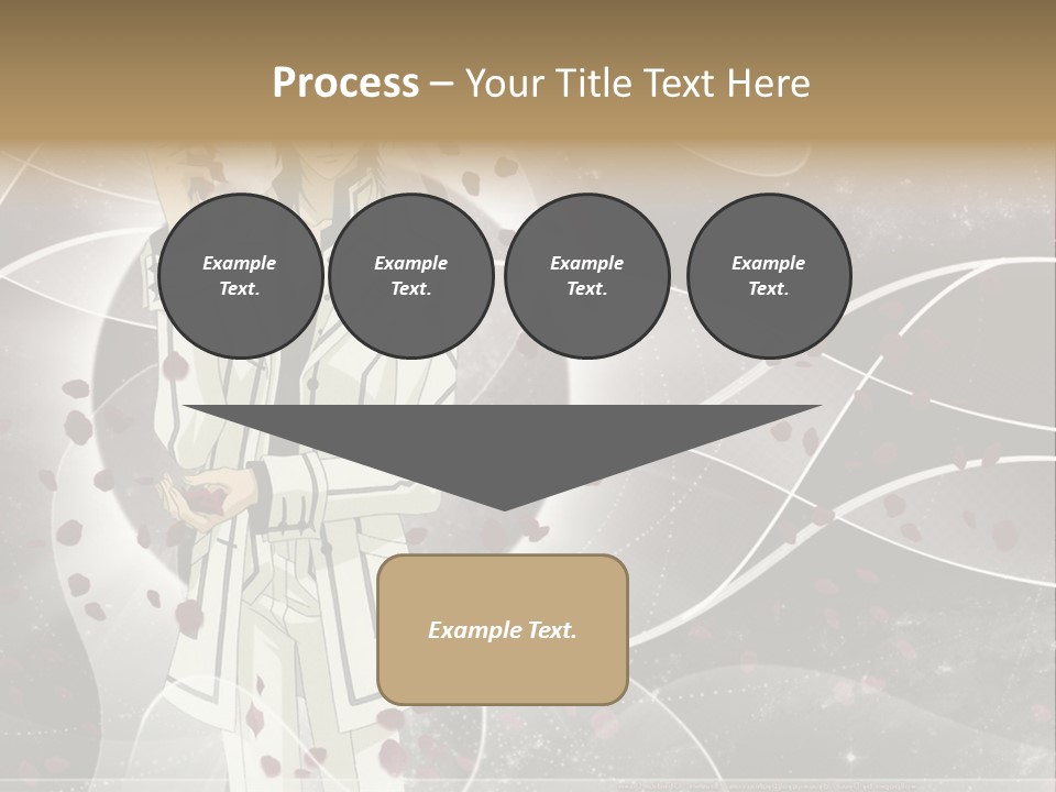 A Man In A White Suit Holding A Rose PowerPoint Template