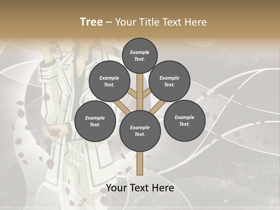 A Man In A White Suit Holding A Rose PowerPoint Template