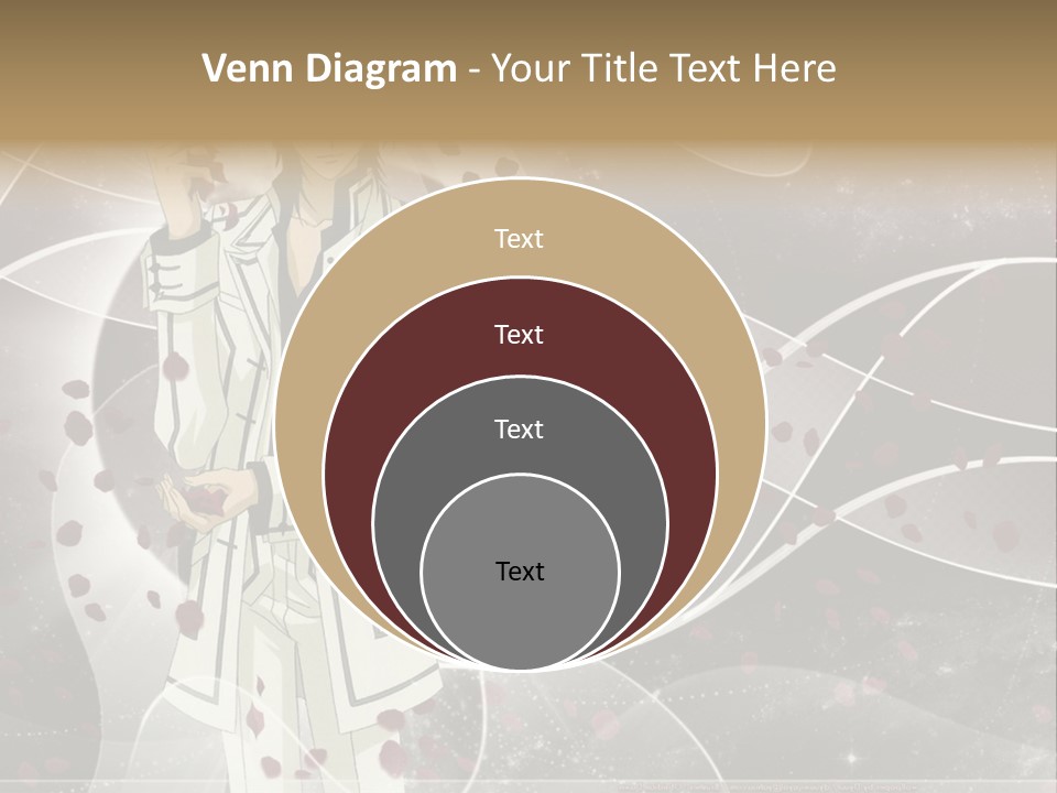 A Man In A White Suit Holding A Rose PowerPoint Template