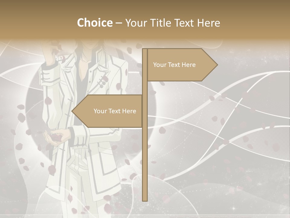 A Man In A White Suit Holding A Rose PowerPoint Template