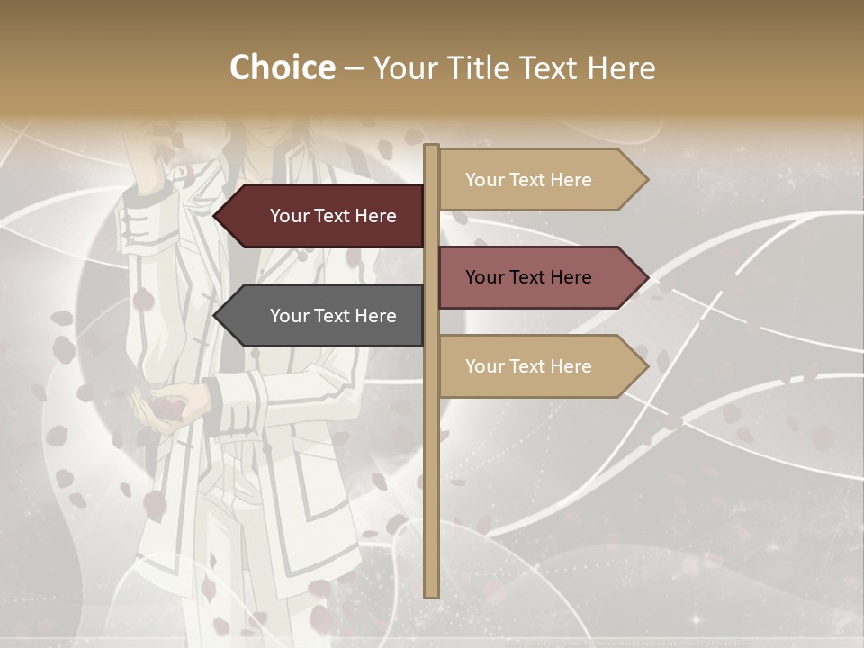 A Man In A White Suit Holding A Rose PowerPoint Template